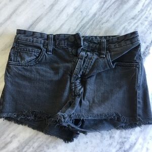 Black Jean Free People shorts